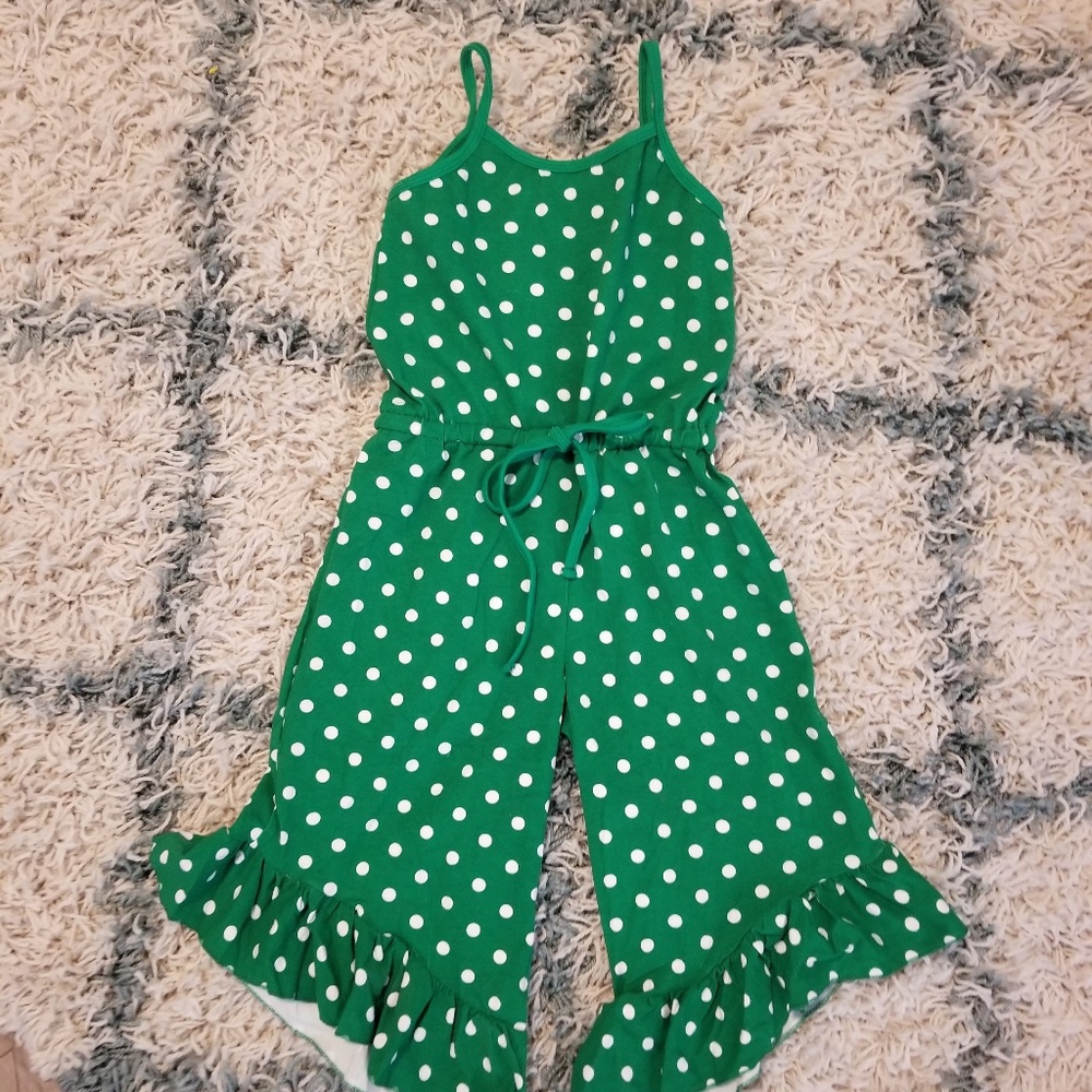 3t Polka Dot Capri Romper